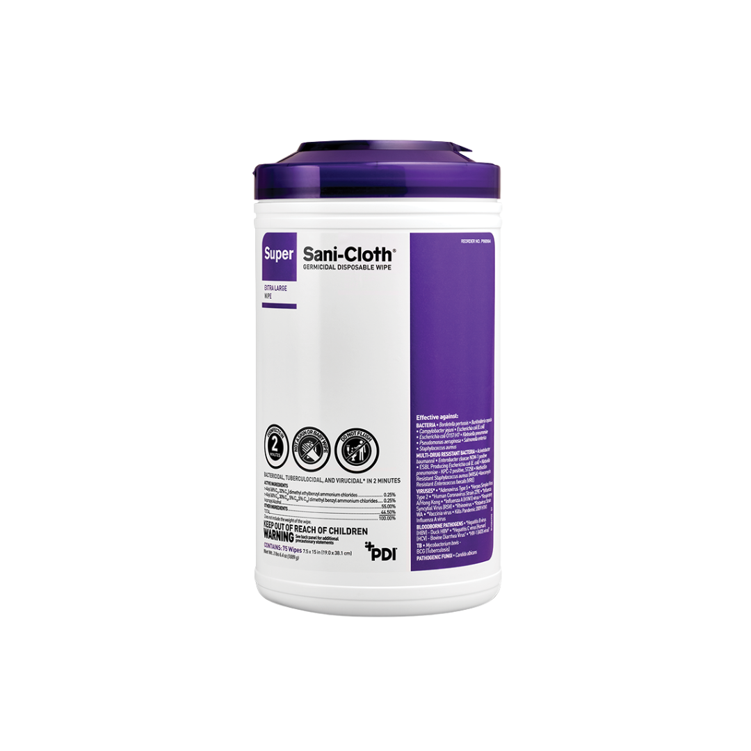 Super Sani-Cloth® Professional Surface Disinfectant Wipes